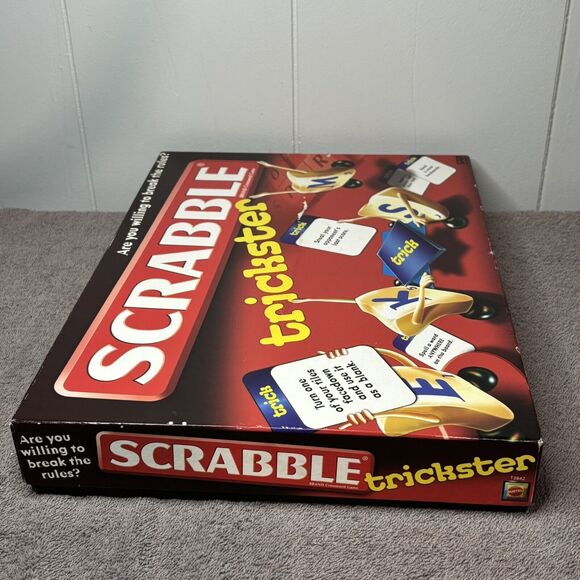 Scrabble Trickster Crossword Game Mattel Complete 2010 Preowned Good Condition - Picture 5 of 13